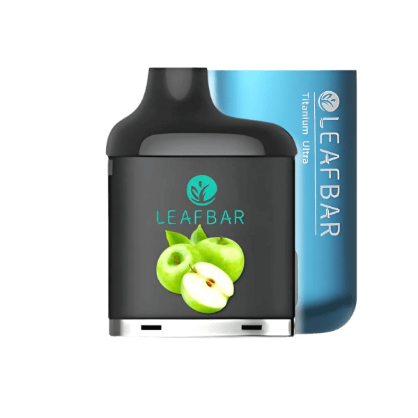 LeafBar Titanium Ultra 5% 20 000 Puff Kit Blue / Green Apple Downtown Vapoury