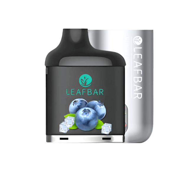 LeafBar Titanium Ultra 5% 20 000 Puff Kit Silver / Blueberry Ice Downtown Vapoury