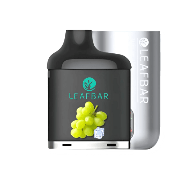 LeafBar Titanium Ultra 5% 20 000 Puff Kit Silver / Grape Ice Downtown Vapoury