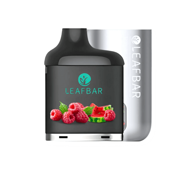 LeafBar Titanium Ultra 5% 20 000 Puff Kit Silver / Raspberry Watermelon Downtown Vapoury