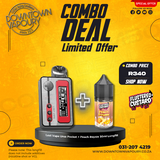 Lost Vape Ursa Pocket Pod System Piard with Flustered Custard Peach Royale 30ml Longfill Downtown Vapoury