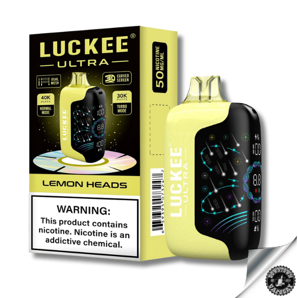 Luckee Ultra 40 000 Puff Disposable Pod Device 5% Lemon Heads Downtown Vapoury