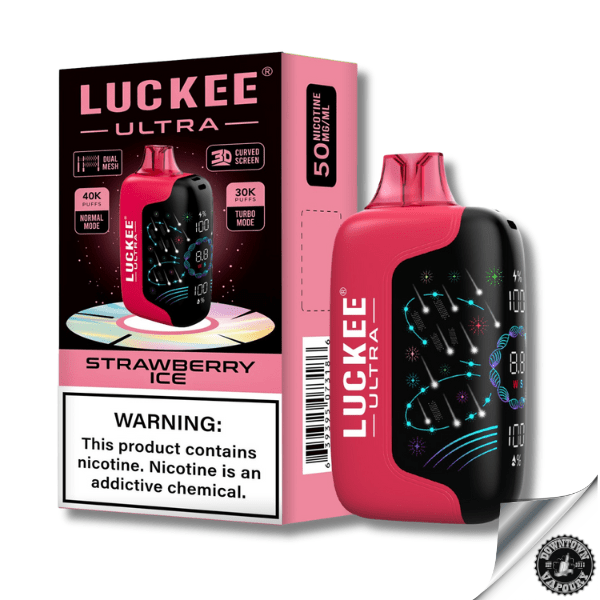 Luckee Ultra 40 000 Puff Disposable Pod Device 5% Strawberry Ice Downtown Vapoury