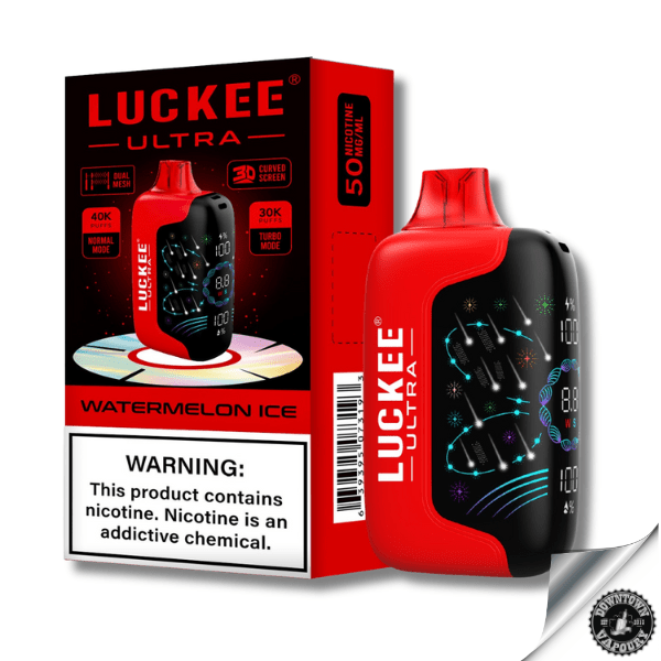 Luckee Ultra 40 000 Puff Disposable Pod Device 5% Watermelon Ice Downtown Vapoury