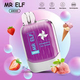 MR ELF 8000 Puff Disposable Pod Device 5% Strawberry Ice Cream Downtown Vapoury