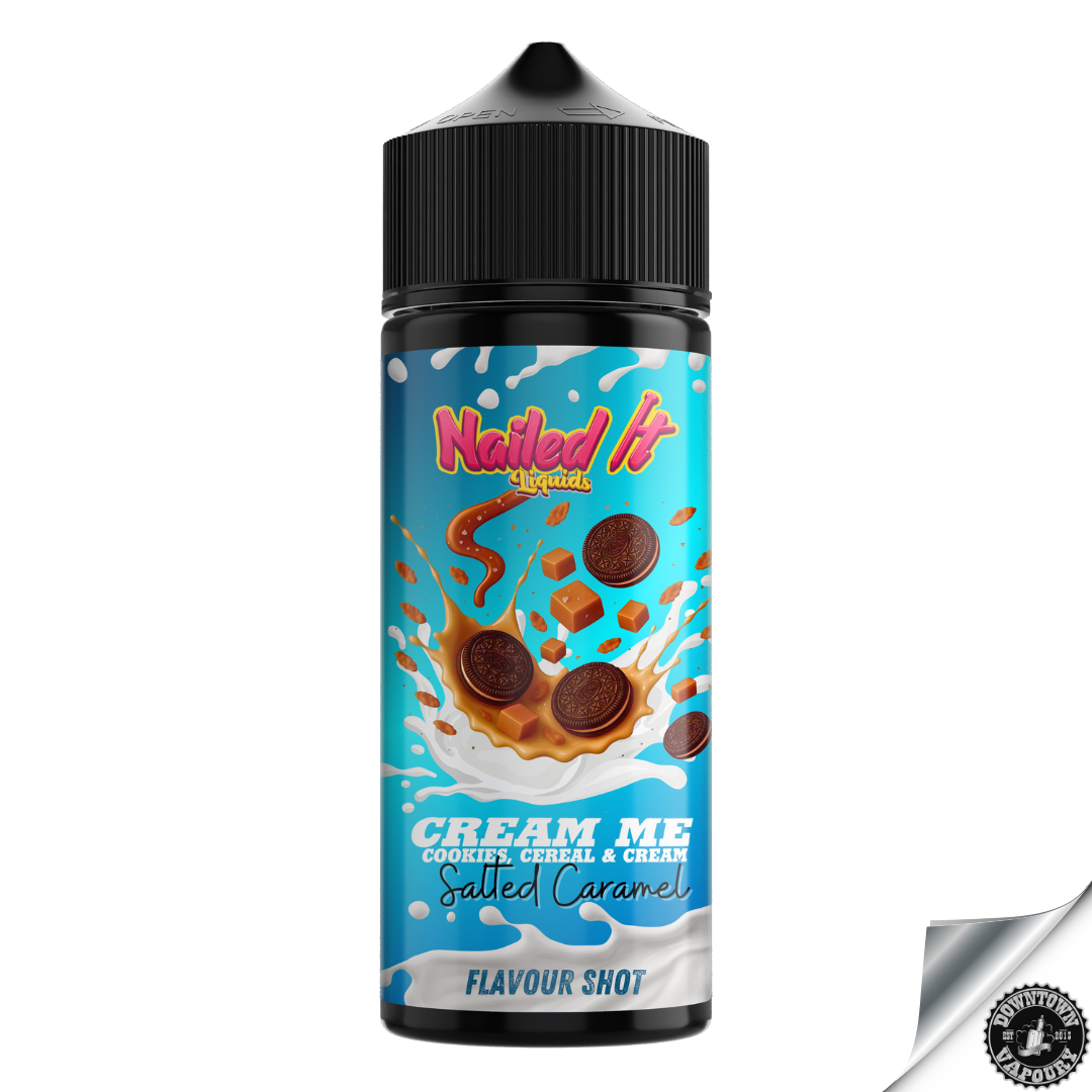 Nailed It Cream Me Salted Caramel Longfill Downtown Vapoury