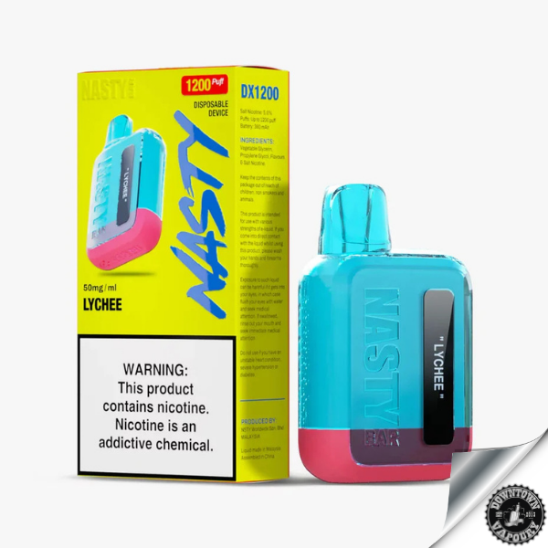 Nasty Bar 1200 Puff Disposable Pod Device 5% Lychee Downtown Vapoury