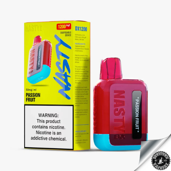 Nasty Bar 1200 Puff Disposable Pod Device 5% Passion Fruit Downtown Vapoury