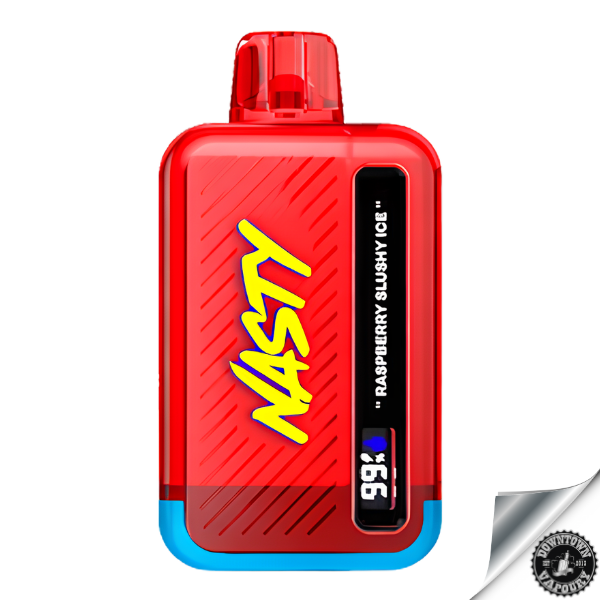 Nasty Disposable Rechargeable Bar 9000 puff 5% Raspberry Slushy Ice Downtown Vapoury