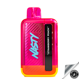 Nasty Disposable Rechargeable Bar 9000 puff 5% Strawberry Peach Downtown Vapoury