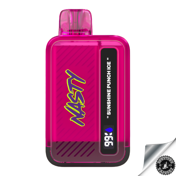 Nasty Disposable Rechargeable Bar 9000 puff 5% Sunshine Punch Ice Downtown Vapoury