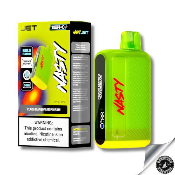 Nasty Jet Rechargeable Disposable 15K puff 5% Downtown Vapoury