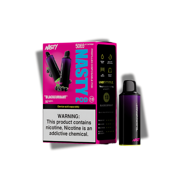 Nasty PX10 Disposable Flavor Pods Blackcurrant Downtown Vapoury