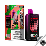 Nasty Surge+ Summer Ice 55 000 Puff Disposable Device 5% Umhlanga Chill - Watermelon Kiwi Ice Downtown Vapoury
