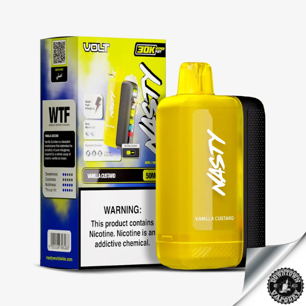 Nasty Volt 30 000 Puff Disposable Pod Device 5% Vanilla Custard Downtown Vapoury