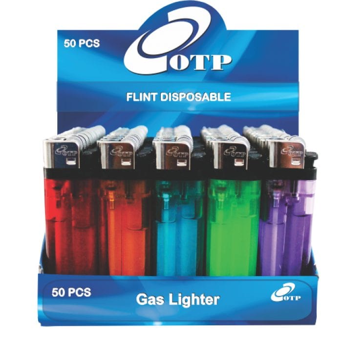 OTP Disposable Flint Gas Lighter (1Pc) Downtown Vapoury