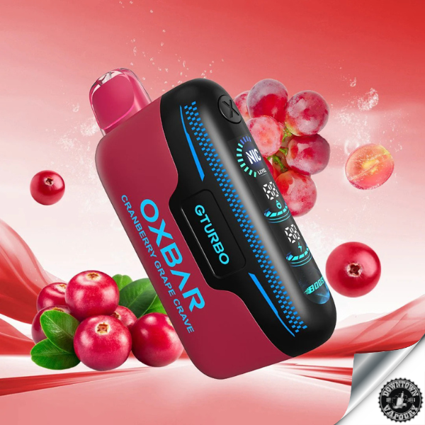 OXBAR GTURBO 36,000 puffs Disposable Pod Device 5% Cranberry Grape Crave