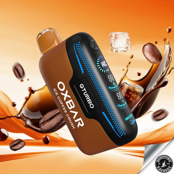 OXBAR GTURBO 36,000 puffs Disposable Pod Device 5% Ice Coffee Crush Downtown Vapoury