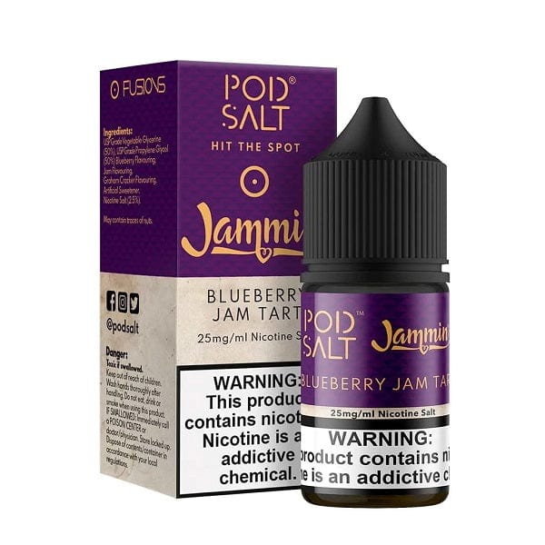 Pod Salt Fusion Jammin Blueberry Jam Tart 30ML Nic Salts
