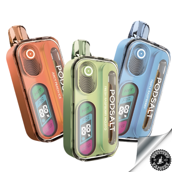 Pod Salt HIT 40K Rechargeable Disposable Device 5% Downtown Vapoury