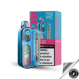 Pod Salt HIT 40K Rechargeable Disposable Device 5% Sour Blue Raspberry Downtown Vapoury