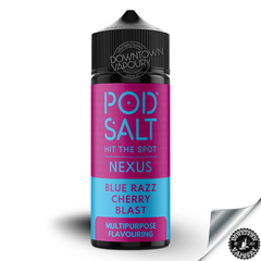 Pod Salt Nexus Blue Razz Cherry Blast - Longfill Downtown Vapoury