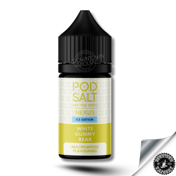 Pod Salt Nexus White Gummy Bear Ice - Longfill Downtown Vapoury