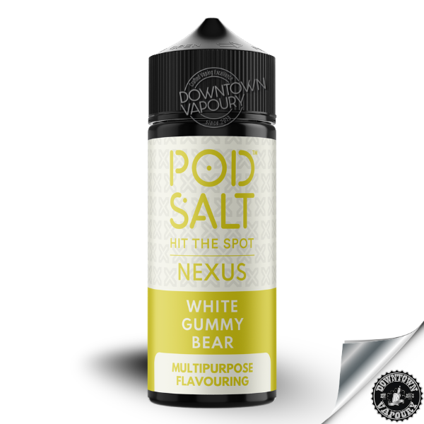 Pod Salt Nexus White Gummy Bear - Longfill Downtown Vapoury