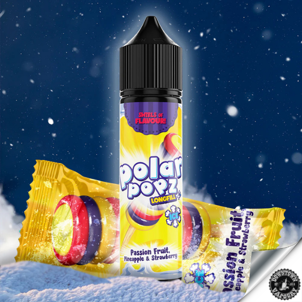Polar Popz Longfill - Passionfruit Pineapple & Strawberry Ice 60ml
