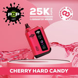 Pop Hit 25k Puffs Disposable Vape 5% Cherry Hard Candy Downtown Vapoury