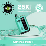 Pop Hit 25k Puffs Disposable Vape 5% Simply Mint Downtown Vapoury