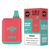 Pop Hit Mini 1200 Puff Disposable Device Rechargeable 5% Bubblegum Milkshake Downtown Vapoury