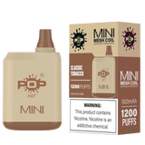 Pop Hit Mini 1200 Puff Disposable Device Rechargeable 5% Classic Tobacco Downtown Vapoury