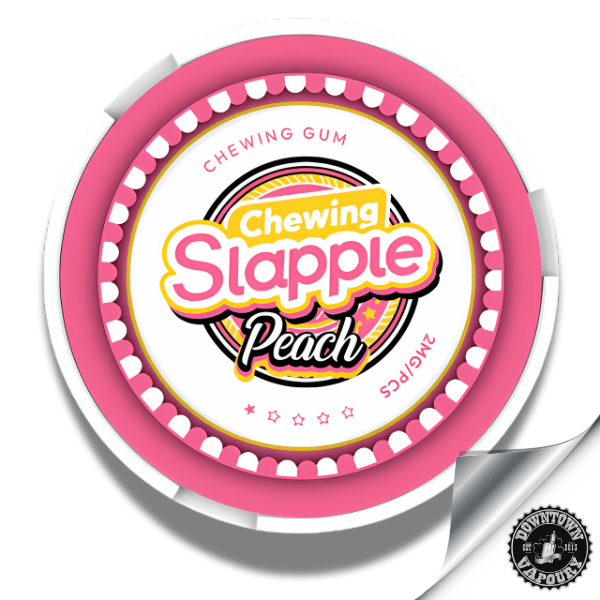Slapple Nicotine Gum (1pc) Peach (2mg) Downtown Vapoury