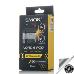 SMOK Nord 6 Replacement Pods (1pc) Nord 6 Empty Pod Downtown Vapoury