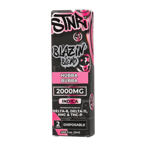 STNR Blazin Blend Disposable 2G (Single) Hubba Bubba Indica Downtown Vapoury