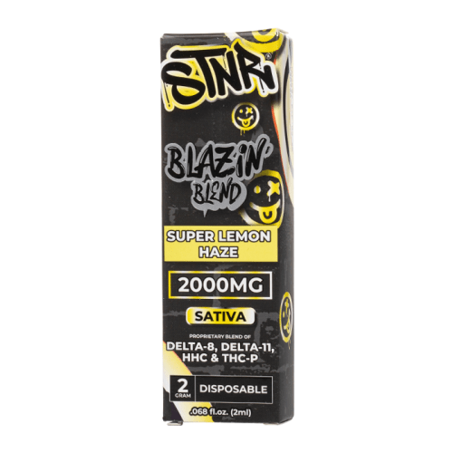 STNR Blazin Blend Disposable 2G (Single) Super Lemon Haze Sativa Downtown Vapoury