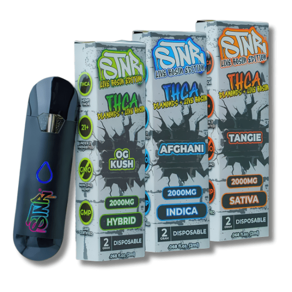 STNR Live Rosin Diamonds THCa Disposable 2G Downtown Vapoury