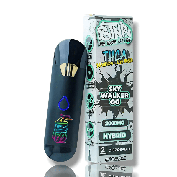 STNR Live Rosin Diamonds THCa Disposable 2G Skywalker OG - Hybrid Downtown Vapoury