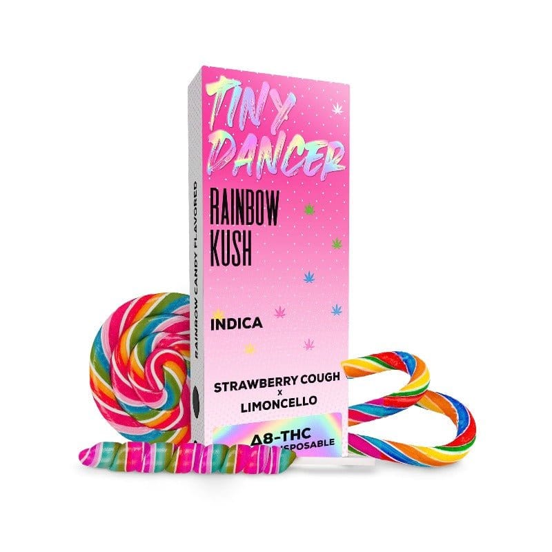 Tiny Dancer Delta 8 Disposable 1G Rainbow Kush Delta 8 (Indica) 1ml Downtown Vapoury