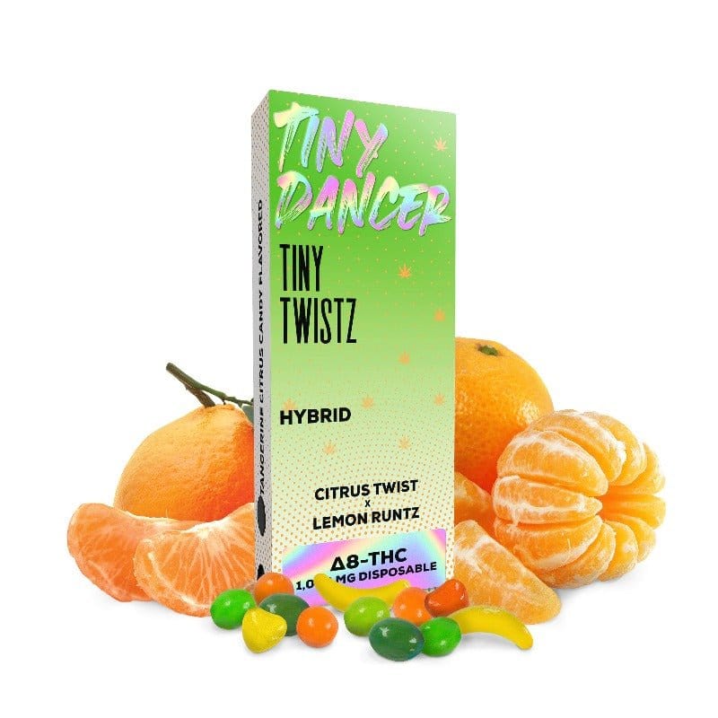 Tiny Dancer Delta 8 Disposable 1G Tiny Twistz Delta 8 (Hybrid) 1ml Downtown Vapoury