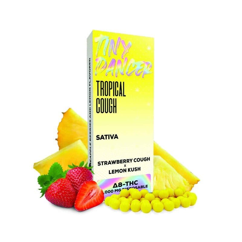 Tiny Dancer Delta 8 Disposable 1G Tropical Cough Delta 8 (Sativa) 1ml Downtown Vapoury