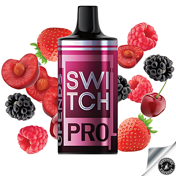 Upends Switch Pro Disposable Pods (1pc) Strawberry Raspberry Cherry Downtown Vapoury