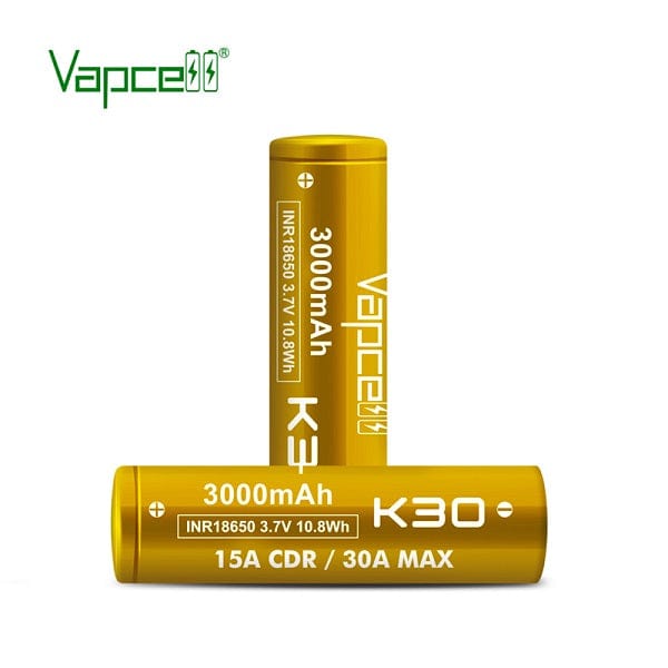 Vapcell K30 18650 3000mah 15A (1pc) Downtown Vapoury