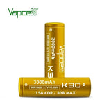 Vapcell K30 18650 3000mah 15A (1pc) Downtown Vapoury