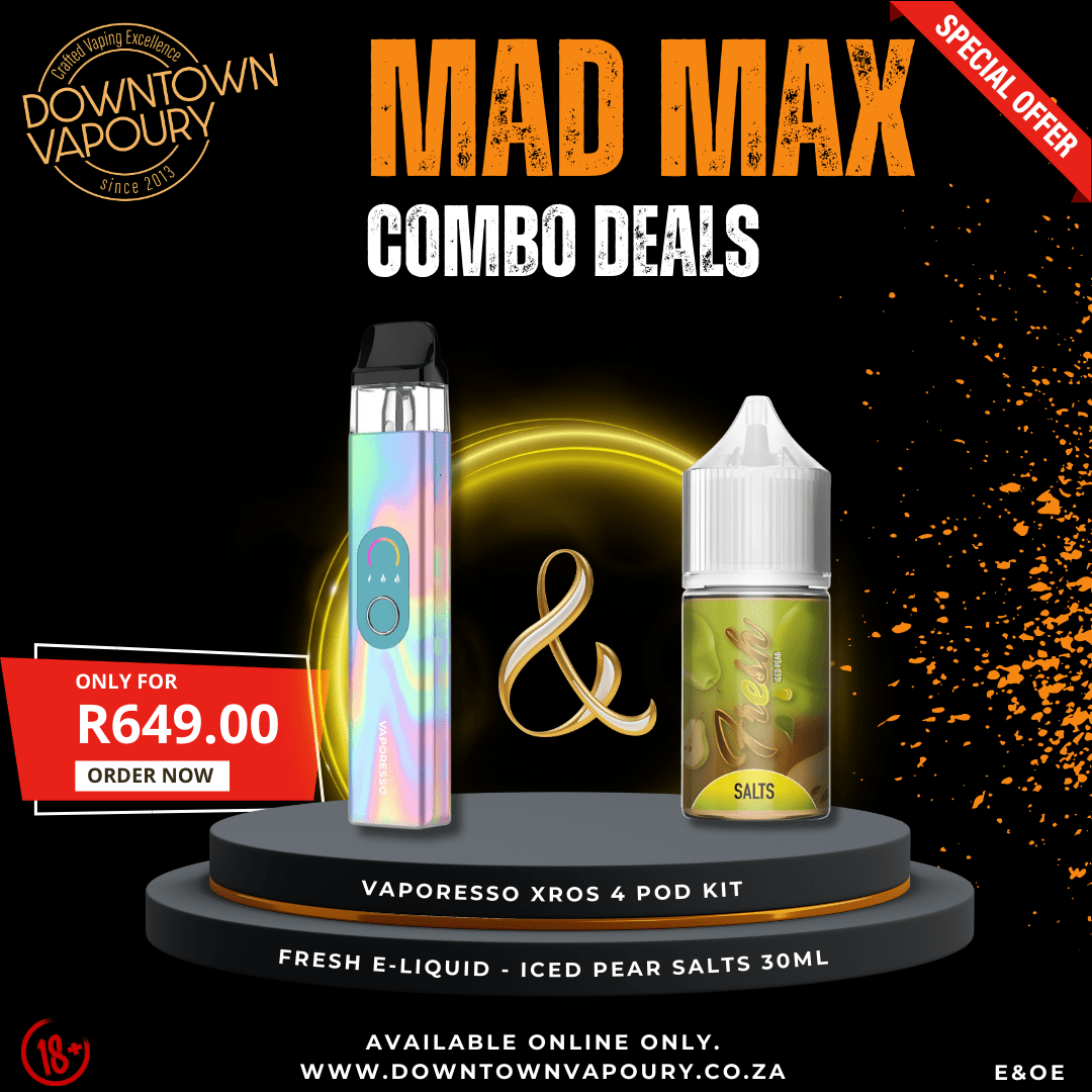 Vaporesso XROS 4 Pod Kit + Fresh E - Liquid - Iced Pear Salts 30ML