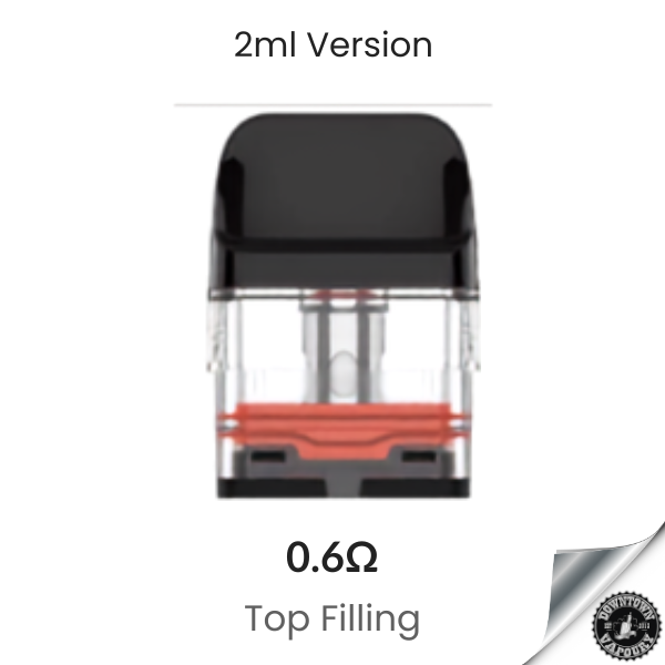 Vaporesso XROS Replacement Pods 2ml Top Fill (1 pc) 0.6ohm XROS Mesh Pods Downtown Vapoury