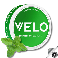 VELO Nicotine Pouches - 10mg VELO Bright Spearmint (STRONG) 10mg