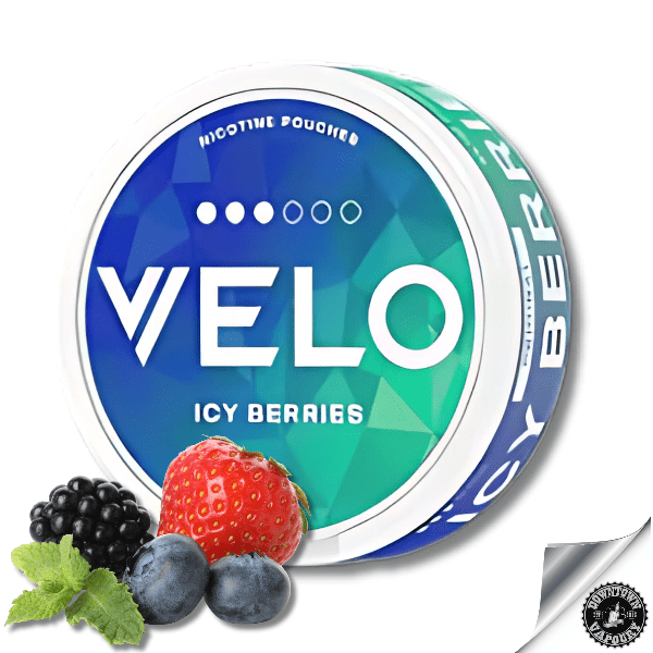 VELO Nicotine Pouches - 10mg VELO Icy Berries (STRONG) 10mg Downtown Vapoury