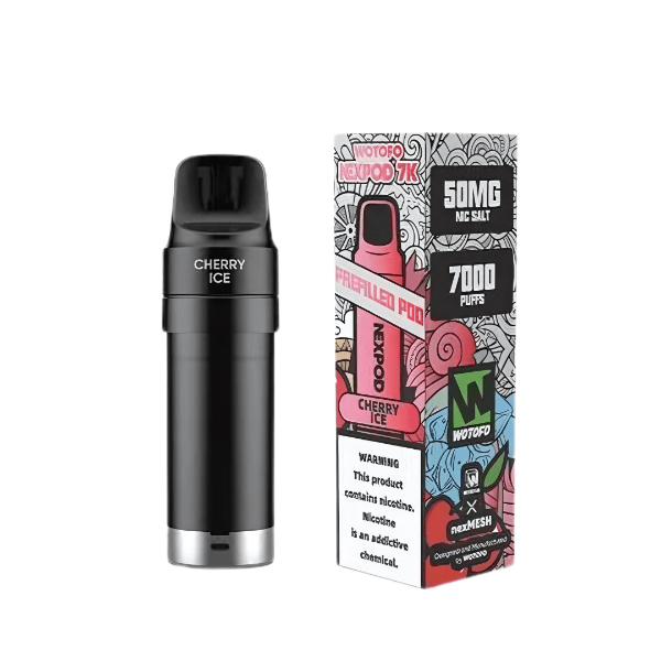 WOTOFO NexPod Replacement Flavour Pods 7000 puff 5% Cherry Ice Downtown Vapoury